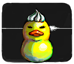 Rubber duck "Barbara" 2 sticker #10356062