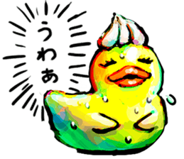 Rubber duck "Barbara" 2 sticker #10356063