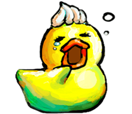 Rubber duck "Barbara" 2 sticker #10356064