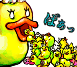 Rubber duck "Barbara" 2 sticker #10356066
