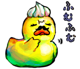 Rubber duck "Barbara" 2 sticker #10356072