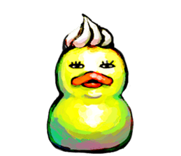 Rubber duck "Barbara" 2 sticker #10356073