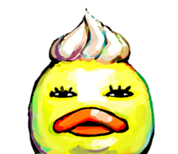 Rubber duck "Barbara" 2 sticker #10356074