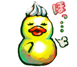 Rubber duck "Barbara" 2 sticker #10356076