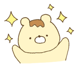 Bear resembling a pudding sticker #10356204