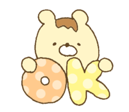 Bear resembling a pudding sticker #10356205