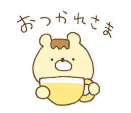 Bear resembling a pudding sticker #10356206