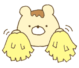 Bear resembling a pudding sticker #10356213