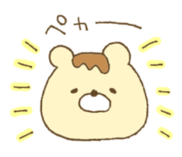 Bear resembling a pudding sticker #10356214