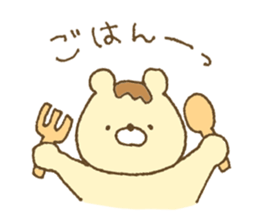 Bear resembling a pudding sticker #10356216
