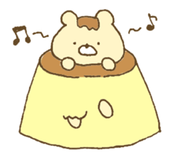 Bear resembling a pudding sticker #10356218