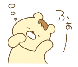 Bear resembling a pudding sticker #10356224