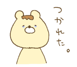 Bear resembling a pudding sticker #10356227