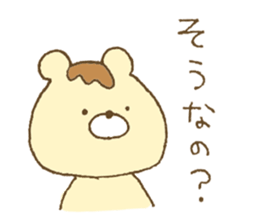 Bear resembling a pudding sticker #10356229