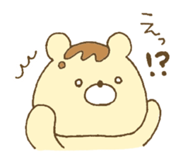 Bear resembling a pudding sticker #10356230
