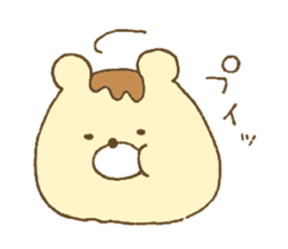 Bear resembling a pudding sticker #10356231