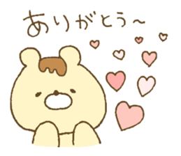Bear resembling a pudding sticker #10356232