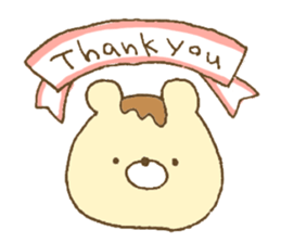 Bear resembling a pudding sticker #10356233