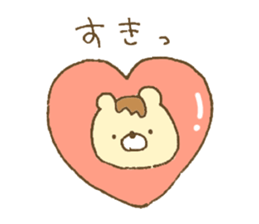 Bear resembling a pudding sticker #10356234