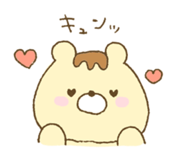 Bear resembling a pudding sticker #10356235