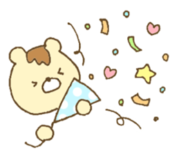 Bear resembling a pudding sticker #10356236