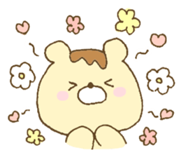 Bear resembling a pudding sticker #10356238
