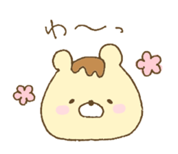 Bear resembling a pudding sticker #10356239