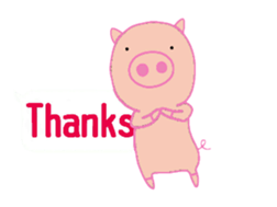 Pig balloon sticker sticker #10356346