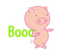 Pig balloon sticker sticker #10356348