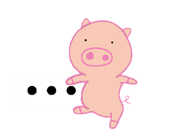 Pig balloon sticker sticker #10356359