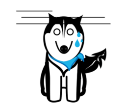 Husky Vector sticker #10356724