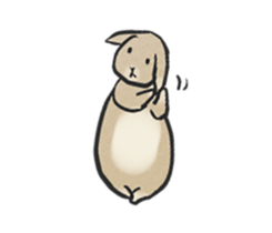 Holland rop ear rabbit Moco 3 sticker #10357026