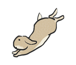 Holland rop ear rabbit Moco 3 sticker #10357036