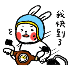 Lazy Rabbit & Mr.Chu 3 sticker #10357069