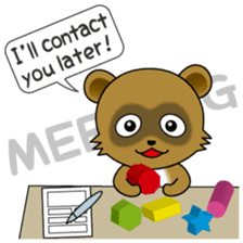 A quick reply is a motto of active boy! sticker #10357849