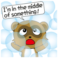 A quick reply is a motto of active boy! sticker #10357862