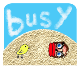 chick and Mr.Ryuhei2 sticker #10358169