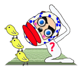 chick and Mr.Ryuhei2 sticker #10358176