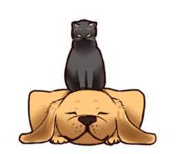 Blackcat & bigdog sticker #10358995