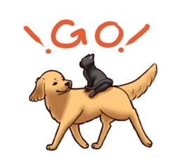 Blackcat & bigdog sticker #10358996