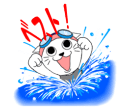 The stickers which support swimmer sticker #10359201