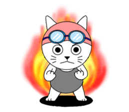 The stickers which support swimmer sticker #10359204