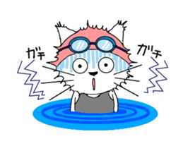 The stickers which support swimmer sticker #10359230