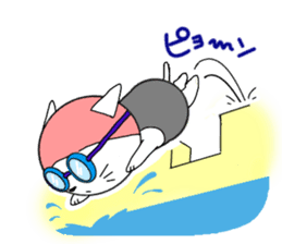 The stickers which support swimmer sticker #10359235