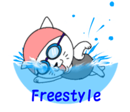 The stickers which support swimmer sticker #10359236