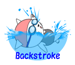 The stickers which support swimmer sticker #10359237