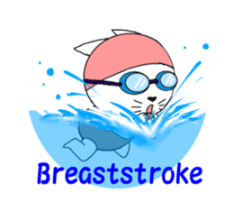 The stickers which support swimmer sticker #10359239