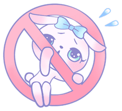 Girly Bunny (Worldwide) sticker #10359405