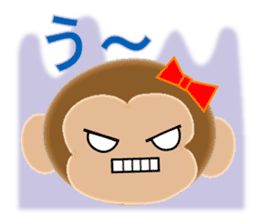 Sticker colorful 2016 Zodiac monkey sticker #10359552