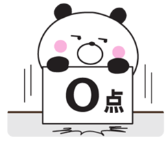 The panda I abuse loosely sticker #10359871